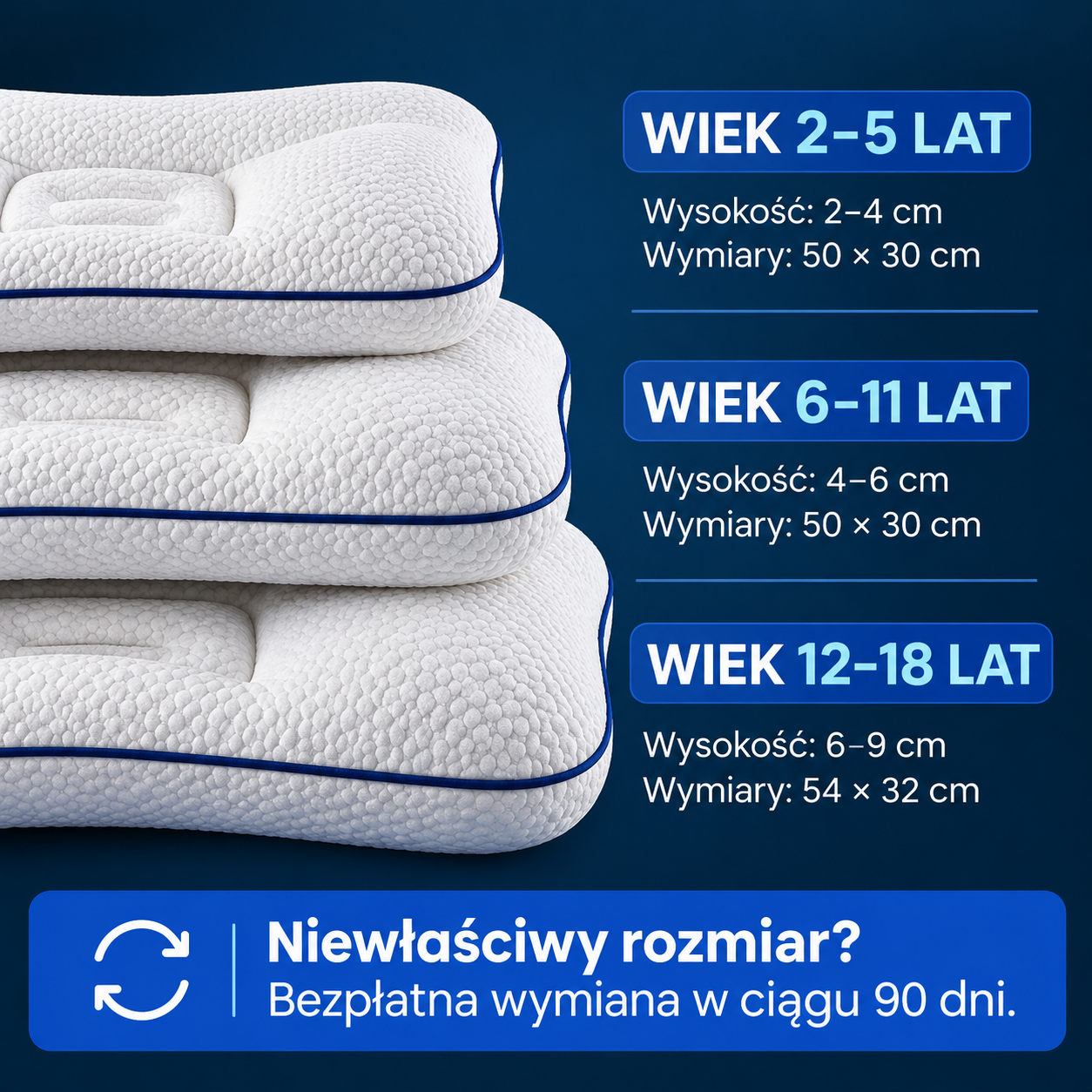 Poduszka ortopedyczna dla dzieci